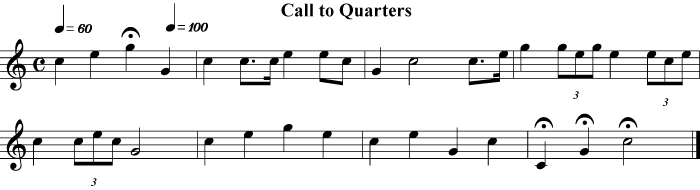 Bugle Call - Call To Quarters