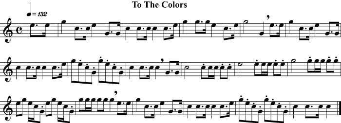Bugle Call - To The Colors